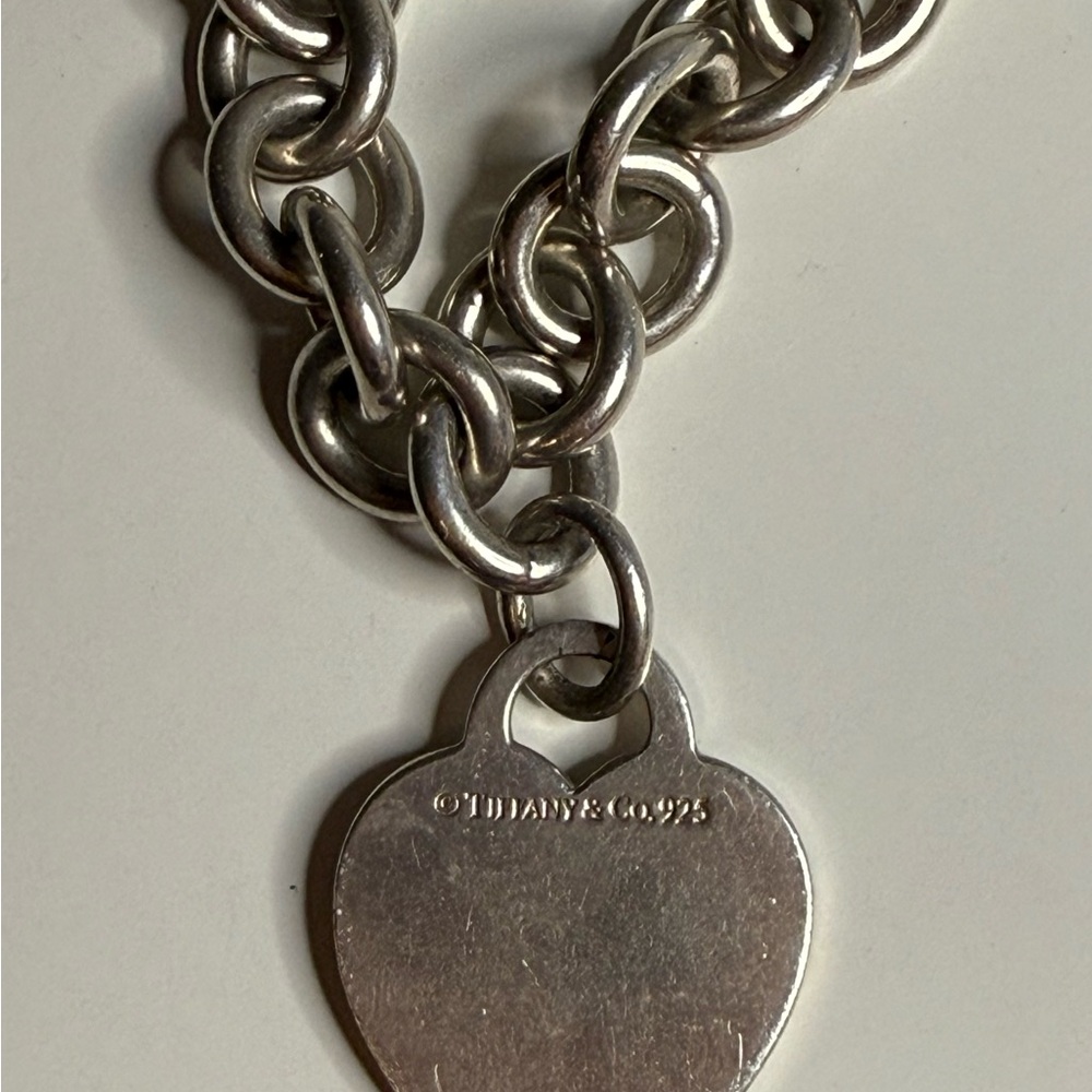 Tiffany & Co. Silver Heart Charm Necklace